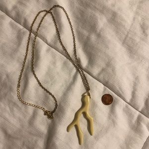 Cream coral necklace